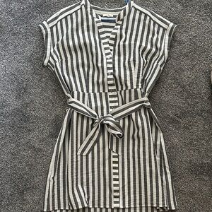 Maurices grey and White Striped Mini Dress. Never worn just washed